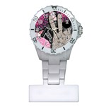 Peace Hand Art Plastic Nurses Watch