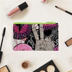 Peace Hand Art Cosmetic Bag (XS) from ArtsNow.com Back