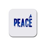 Peace Bird Rubber Coaster (Square)