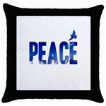 Peace Bird Throw Pillow Case (Black)