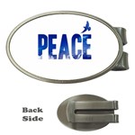 Peace Bird Money Clip (Oval)