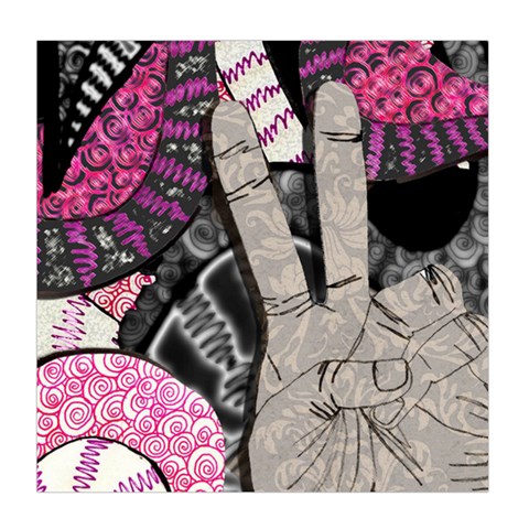 Peace Hand Art Duvet Cover (Queen Size) from ArtsNow.com Front