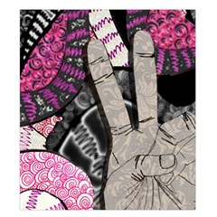 Peace Hand Art Duvet Cover Double Side (King Size) from ArtsNow.com Front