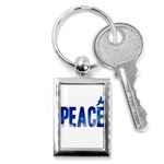 Peace Bird Key Chain (Rectangle)