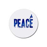 Peace Bird Rubber Coaster (Round)