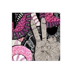 Peace Hand Art Satin Bandana Scarf