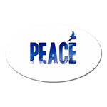 Peace Bird Magnet (Oval)