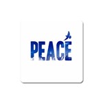 Peace Bird Magnet (Square)