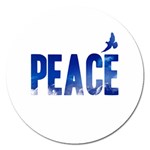 Peace Bird Magnet 5  (Round)