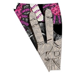 Peace Hand Art Midi Wrap Pencil Skirt from ArtsNow.com Front Left
