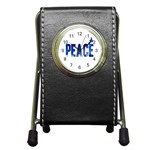 Peace Bird Pen Holder Desk Clock