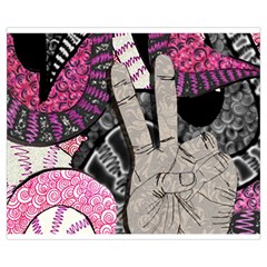 Peace Hand Art Medium Tote Bag from ArtsNow.com Front