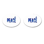 Peace Bird Cufflinks (Oval)