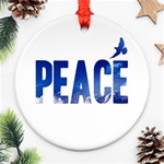 Peace Bird Round Ornament (Two Sides)