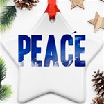 Peace Bird Star Ornament (Two Sides)