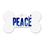 Peace Bird Dog Tag Bone (One Side)