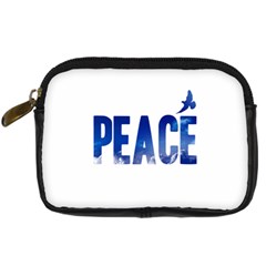 Peace Bird Digital Camera Leather Case from ArtsNow.com Front