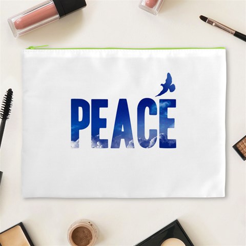 Peace Bird Cosmetic Bag (XL) from ArtsNow.com Front