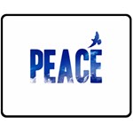 Peace Bird Fleece Blanket (Medium)