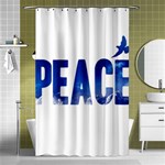 Peace Bird Shower Curtain 48  x 72  (Small)