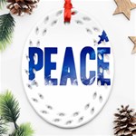 Peace Bird Ornament (Oval Filigree)