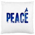 Peace Bird Large Flano Cushion Case (One Side)