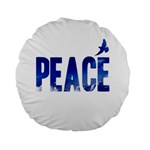 Peace Bird Standard 15  Premium Flano Round Cushion 