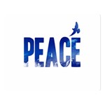 Peace Bird Double Sided Flano Blanket (Large)