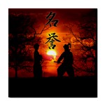 Ninja Sunset Tile Coaster