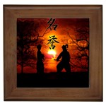 Ninja Sunset Framed Tile