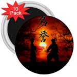 Ninja Sunset 3  Magnet (10 pack)