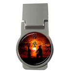 Ninja Sunset Money Clip (Round)