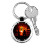 Ninja Sunset Key Chain (Round)