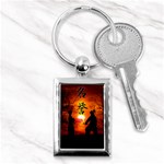 Ninja Sunset Key Chain (Rectangle)