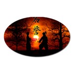 Ninja Sunset Magnet (Oval)