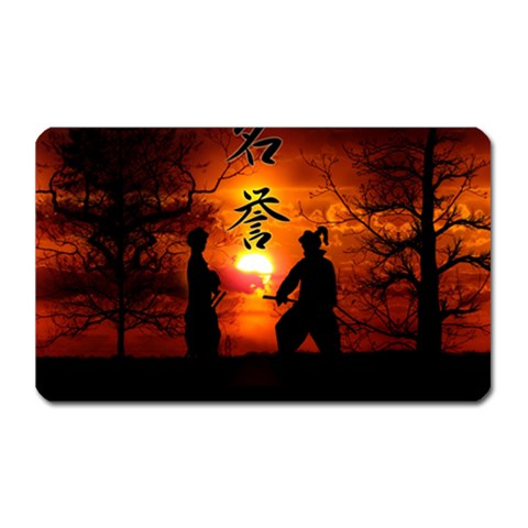 Ninja Sunset Magnet (Rectangular) from ArtsNow.com Front