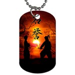 Ninja Sunset Dog Tag (One Side)