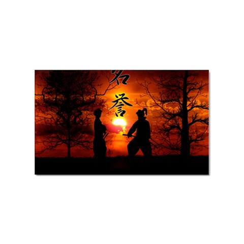 Ninja Sunset Sticker Rectangular (10 pack) from ArtsNow.com Front