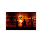 Ninja Sunset Sticker Rectangular (10 pack)