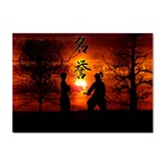 Ninja Sunset Sticker A4 (10 pack)