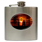 Ninja Sunset Hip Flask (6 oz)