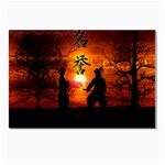 Ninja Sunset Postcard 4 x 6  (Pkg of 10)