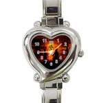 Ninja Sunset Heart Italian Charm Watch