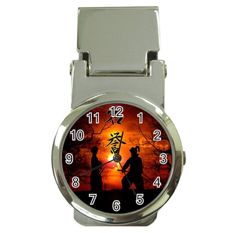 Ninja Sunset Money Clip Watch from ArtsNow.com Front