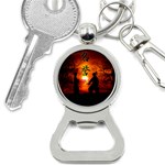 Ninja Sunset Bottle Opener Key Chain