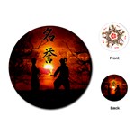 Ninja Sunset Playing Cards (Round)