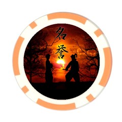Ninja Sunset Poker Chip Card Guard from ArtsNow.com Back