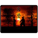 Ninja Sunset Fleece Blanket (Large)