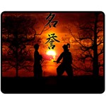 Ninja Sunset Fleece Blanket (Medium)