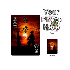 Ninja Sunset Playing Cards 54 (Mini) from ArtsNow.com Front - Club5